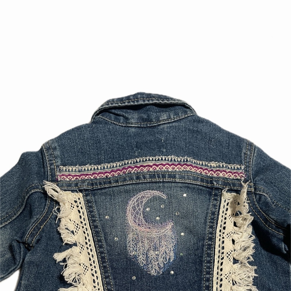 Boho Toddler Baby Denim Jacket Embroidered